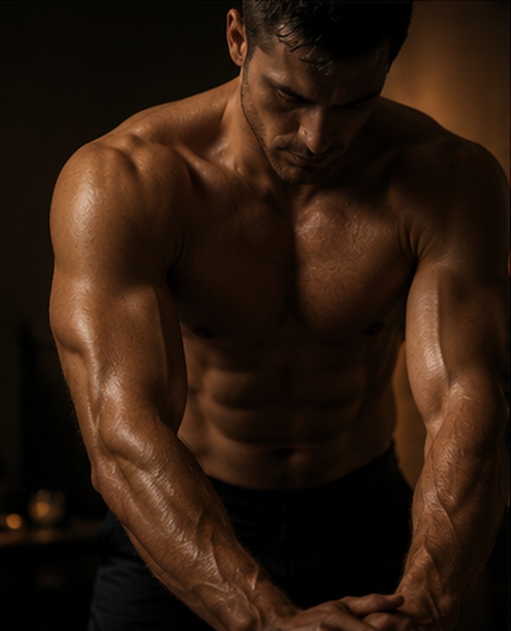 Male specialist representing a strong, confident massage style